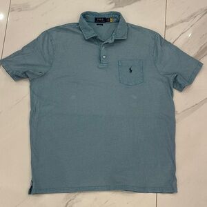 Polo by Ralph Lauren Men's Light Blue Polo Shirt